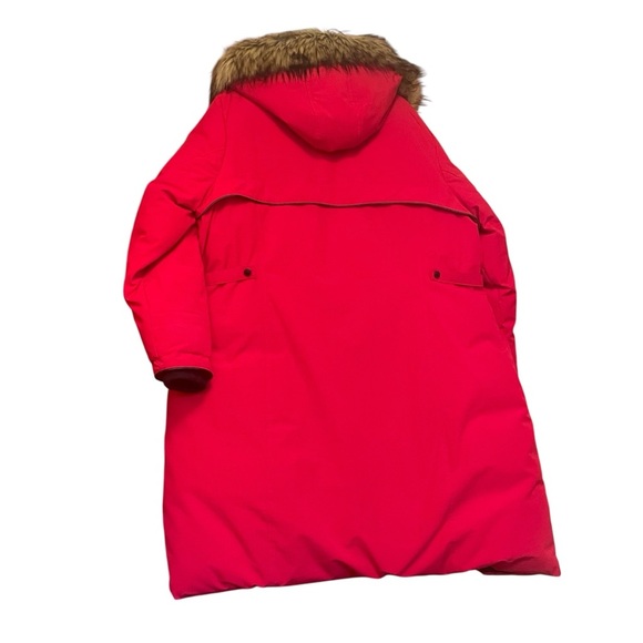 Performance Glacial Terrain Gear Red LONG Parka by Alpinetek-Size 2X Down Filled - Picture 6 of 16